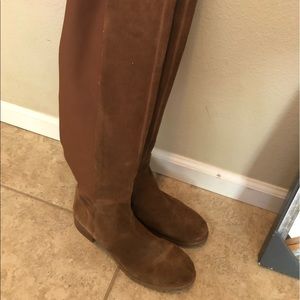 Michael Kors Suede Boots. 1 inch wooden heel.